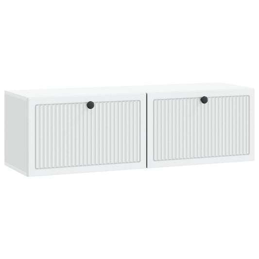Wall-Mounted TV Cabinet White 98 x 31 x 30 cm Engineered Wood