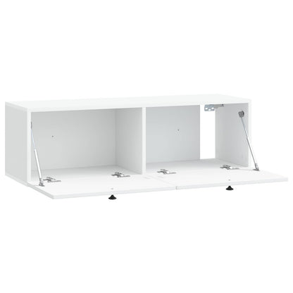 Wall-Mounted TV Cabinet White 98 x 31 x 30 cm Engineered Wood
