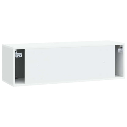 Wall-Mounted TV Cabinet White 98 x 31 x 30 cm Engineered Wood