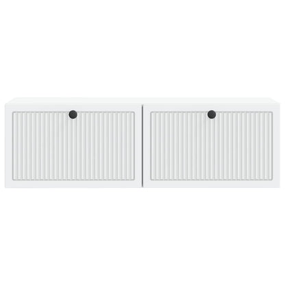 Wall-Mounted TV Cabinet White 98 x 31 x 30 cm Engineered Wood