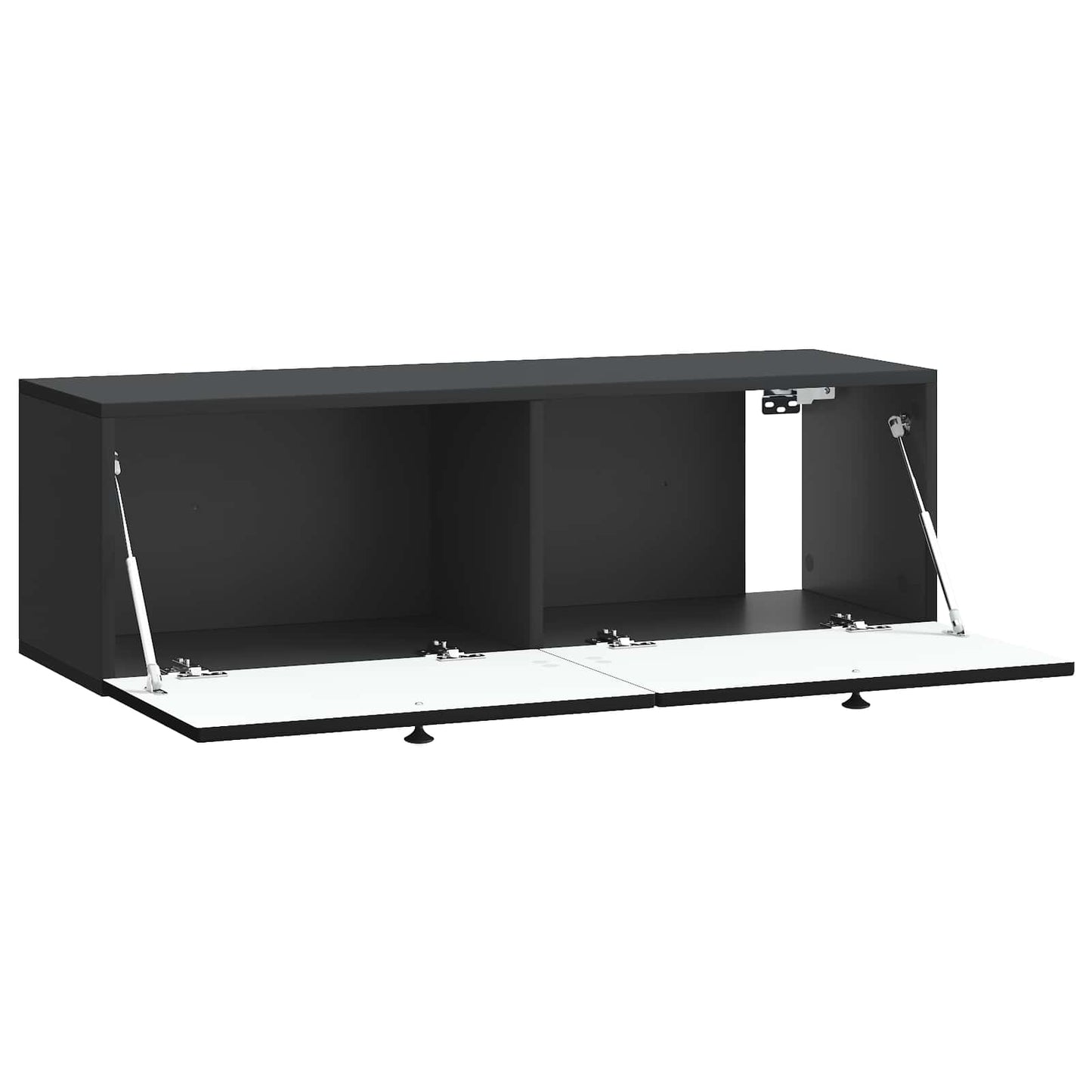Wall-Mounted TV Cabinet Black 98 x 31 x 30 cm Engineered Wood