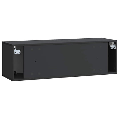 Wall-Mounted TV Cabinet Black 98 x 31 x 30 cm Engineered Wood