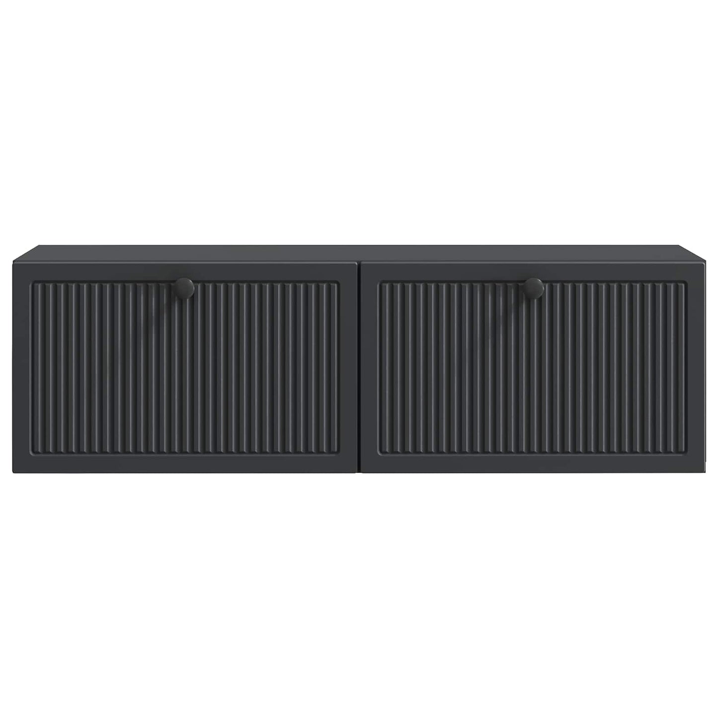Wall-Mounted TV Cabinet Black 98 x 31 x 30 cm Engineered Wood