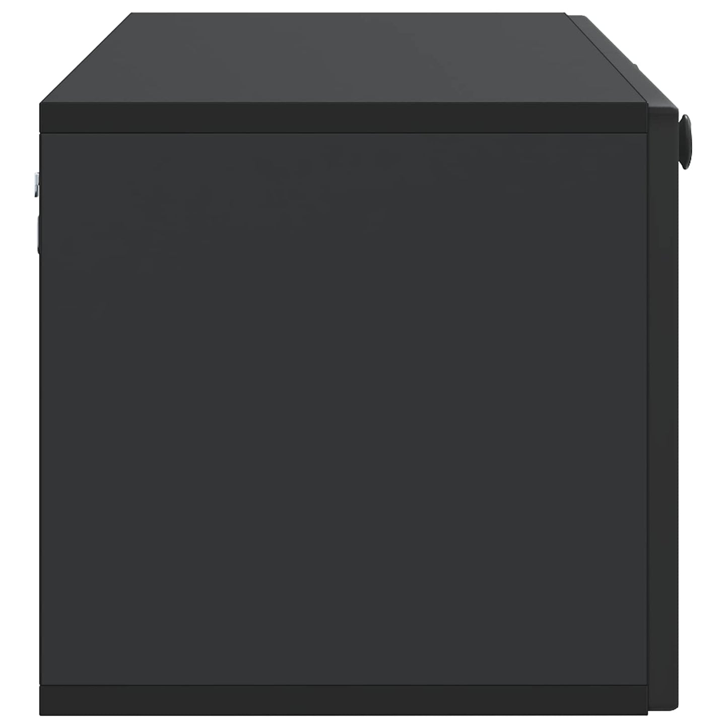 Wall-Mounted TV Cabinet Black 98 x 31 x 30 cm Engineered Wood