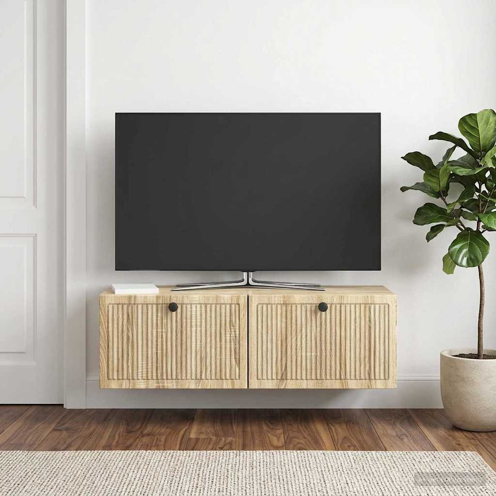 Wall-Mounted TV Cabinet Wall-mounted Sonoma Oak 98 x 31 x 30 cm
