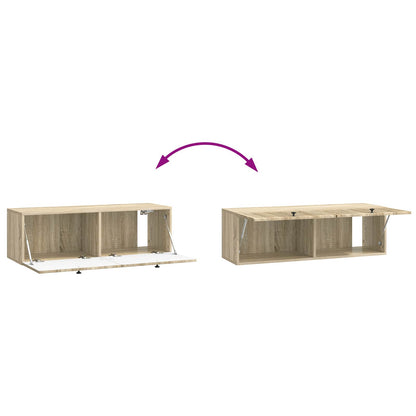 Wall-Mounted TV Cabinet Wall-mounted Sonoma Oak 98 x 31 x 30 cm
