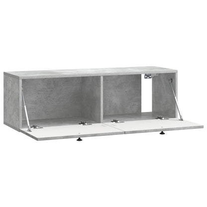 Wall-Mounted TV Cabinet Concrete Grey 98 x 31 x 30 cm
