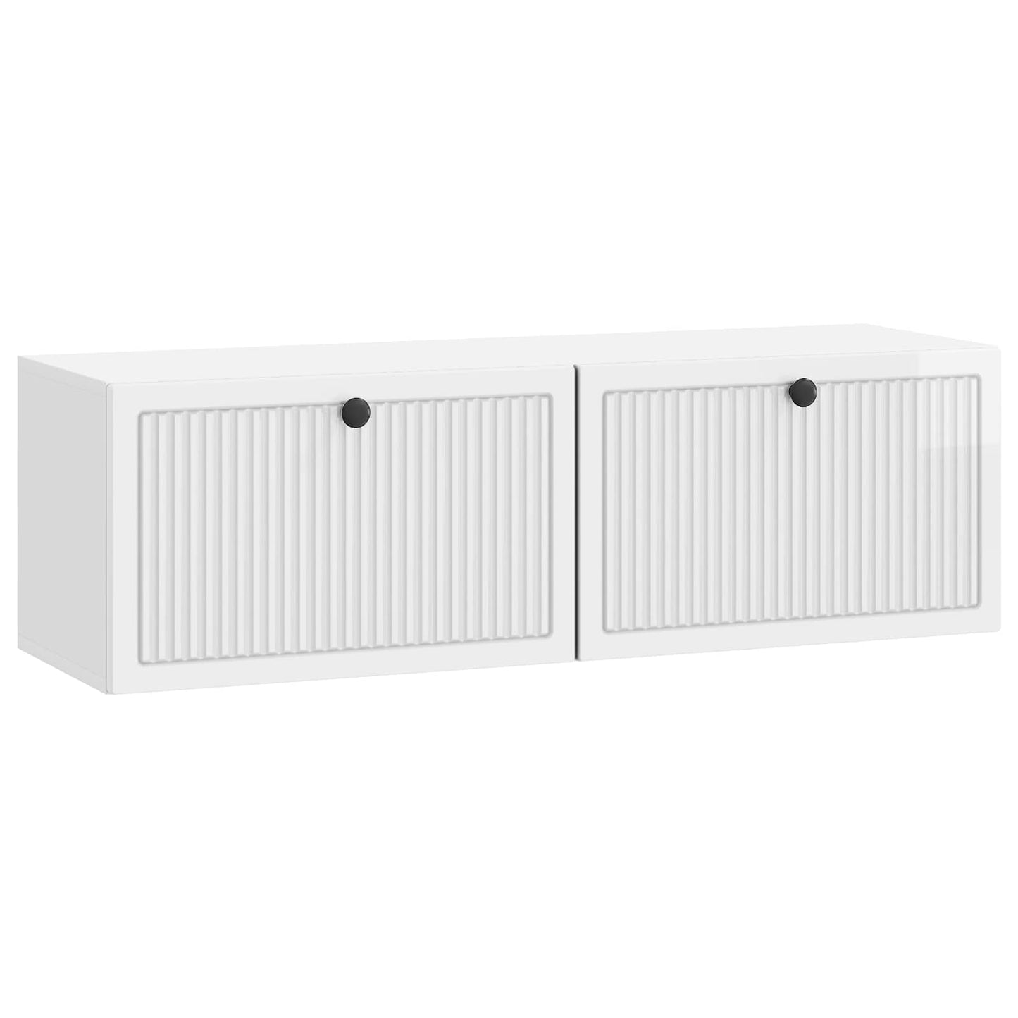 Wall-Mounted TV Cabinet High Gloss White 98 x 31 x 30 cm