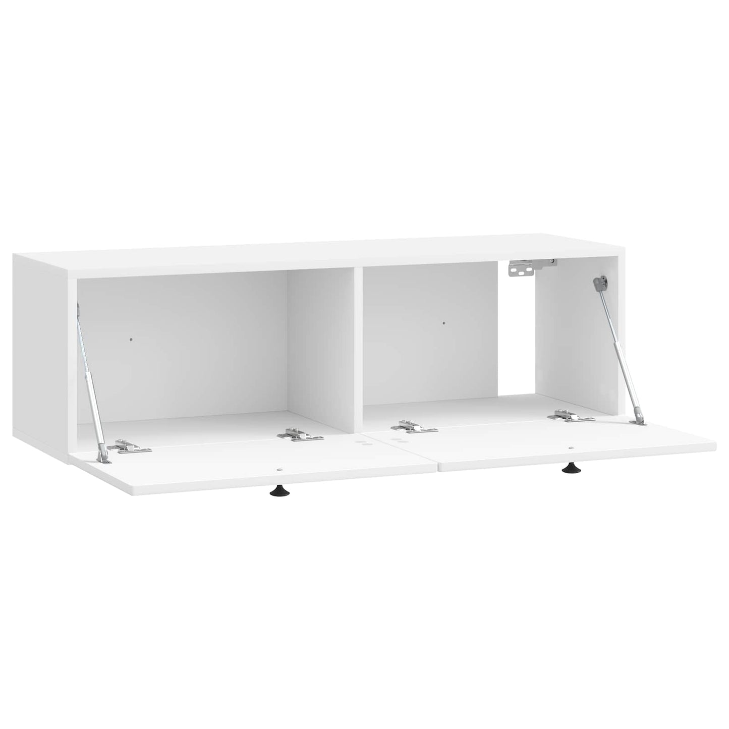 Wall-Mounted TV Cabinet High Gloss White 98 x 31 x 30 cm