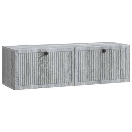 Wall-Mounted TV Cabinet Grey Sonoma 98 x 31 x 30 cm