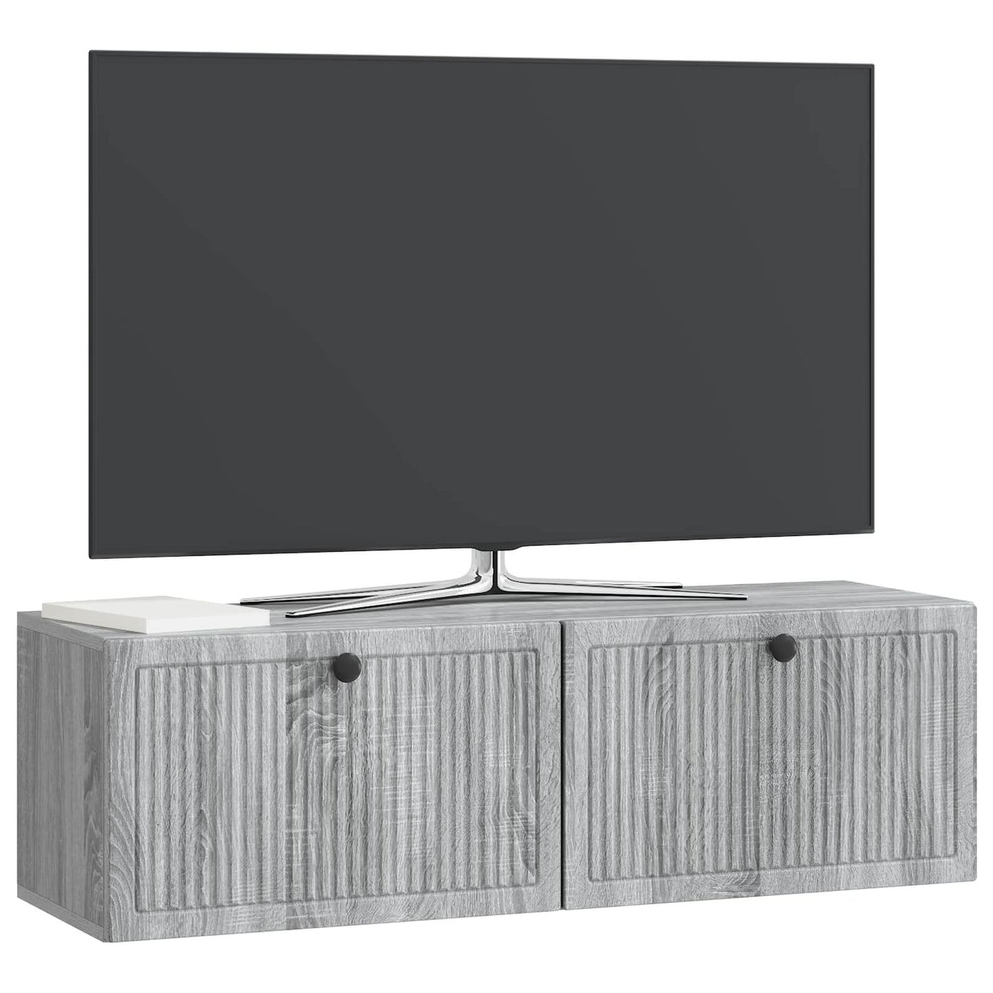 Wall-Mounted TV Cabinet Grey Sonoma 98 x 31 x 30 cm
