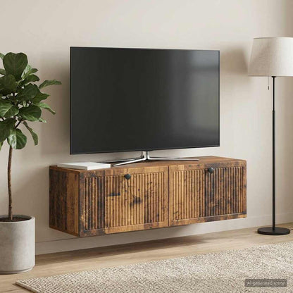 Wall-Mounted TV Cabinet Wall-mounted Old Wood 98 x 31 x 30 cm