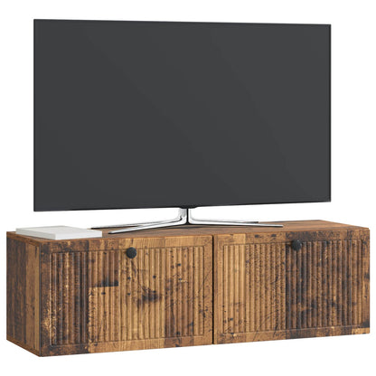 Wall-Mounted TV Cabinet Wall-mounted Old Wood 98 x 31 x 30 cm