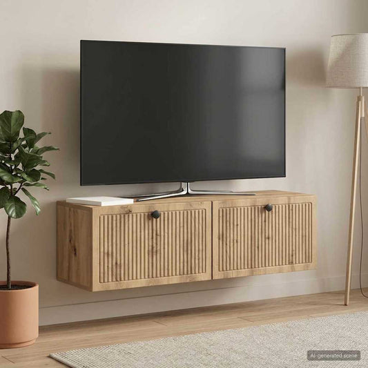Wall-Mounted TV Cabinet Artisan Oak 98 x 31 x 30 cm