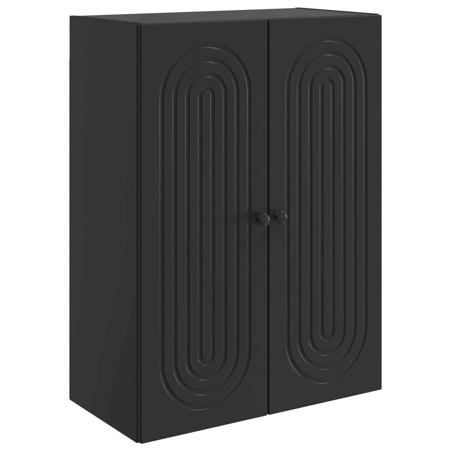 Wall-Mounted Cabinet Black 66 x 34.5 x 90 cm Engineered Wood