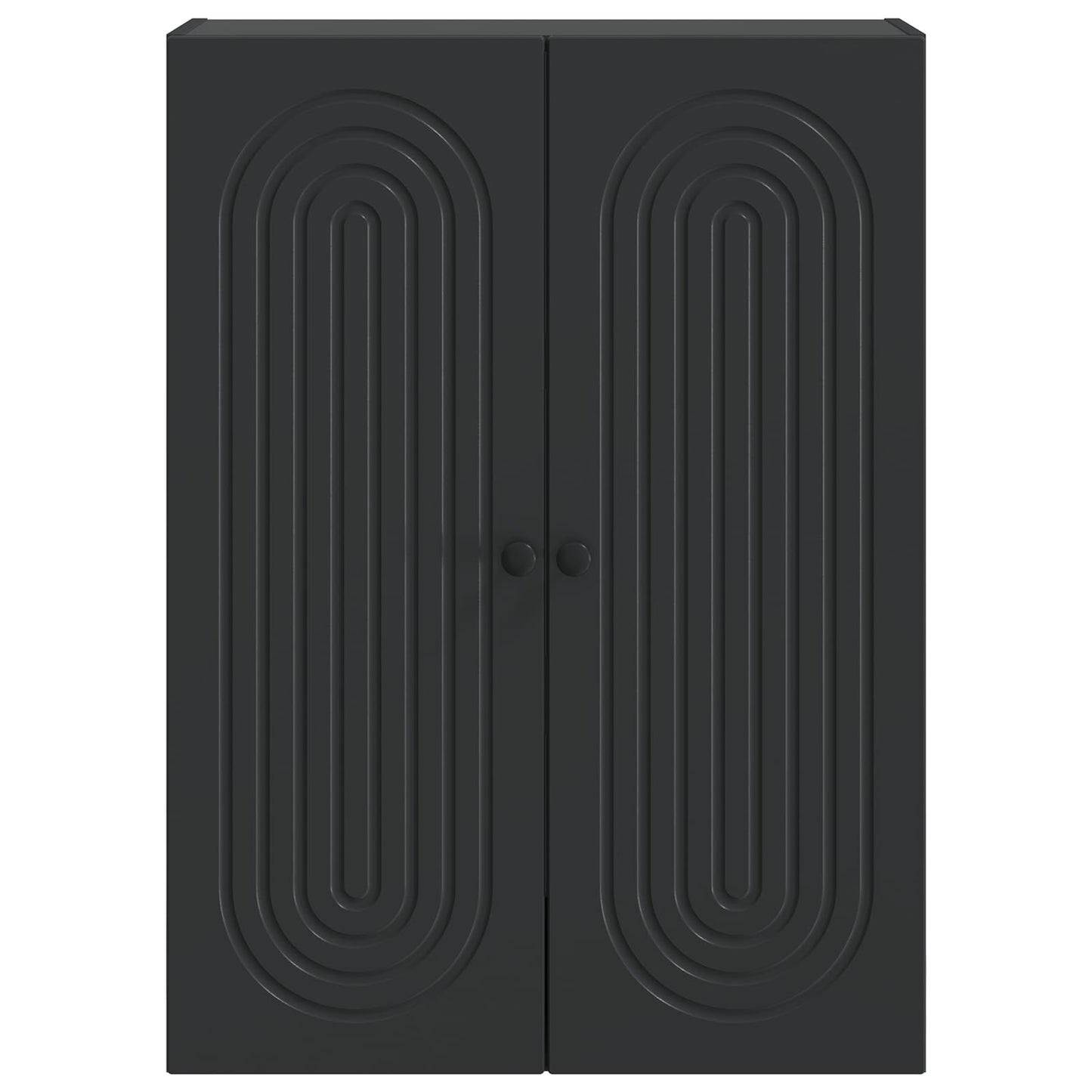 Wall-Mounted Cabinet Black 66 x 34.5 x 90 cm Engineered Wood