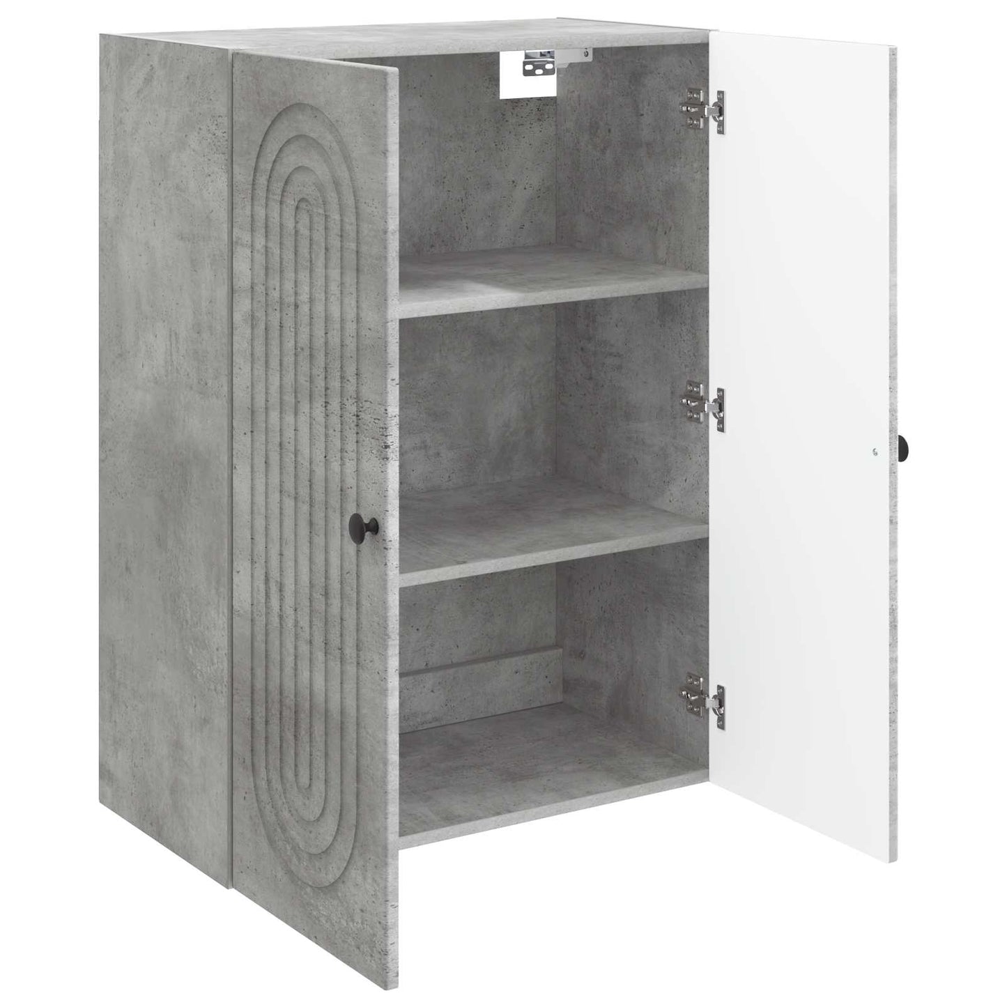 Wall-Mounted Cabinet Concrete Grey 66 x 34.5 x 90 cm