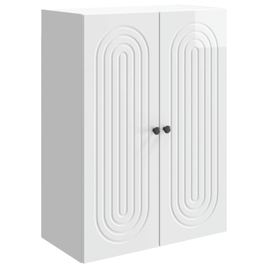 Wall-Mounted Cabinet High Gloss White 66 x 34.5 x 90 cm