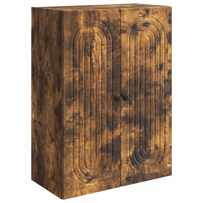 Wall-Mounted Cabinet Smoked Oak 66 x 34.5 x 90 cm
