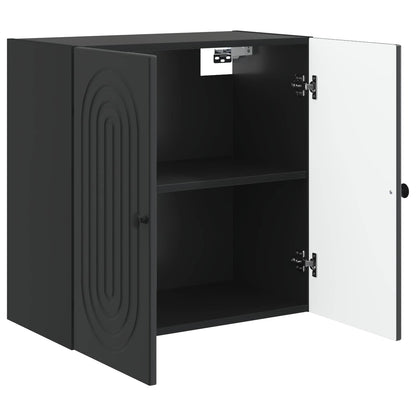 Wall-Mounted Cabinet Black 59 x 31 x 60 cm Engineered Wood