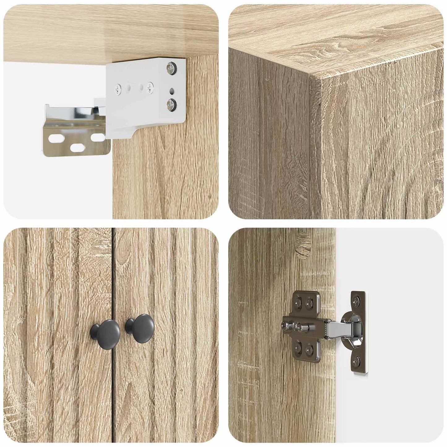 Wall-Mounted Cabinet Sonoma Oak 59 x 31 x 60 cm Engineered Wood