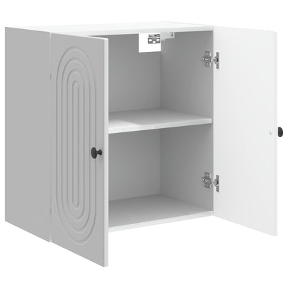 Wall-Mounted Cabinet High Gloss White 59 x 31 x 60 cm
