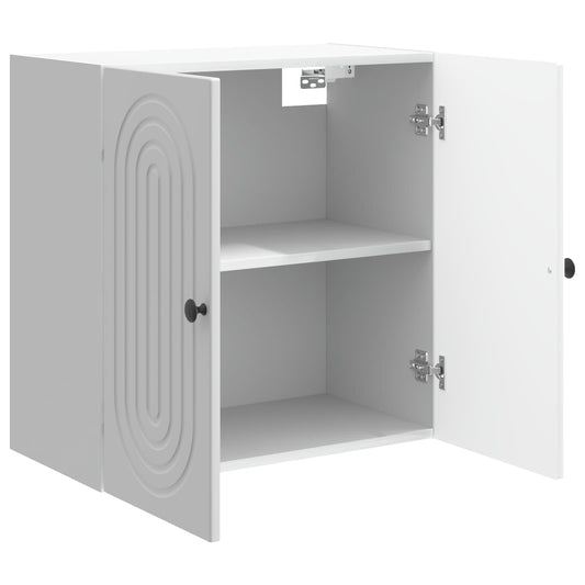 Wall-Mounted Cabinet High Gloss White 59 x 31 x 60 cm