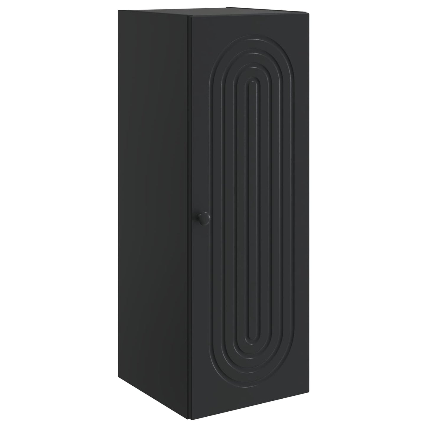 Wall-Mounted Cabinet Black 33 x 34.5 x 90 cm Engineered Wood