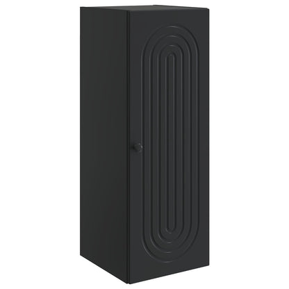 Wall-Mounted Cabinet Black 33 x 34.5 x 90 cm Engineered Wood