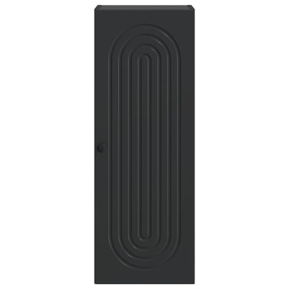 Wall-Mounted Cabinet Black 33 x 34.5 x 90 cm Engineered Wood