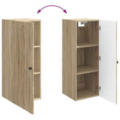 Wall-Mounted Cabinet Sonoma Oak 33 x 34.5 x 90 cm
