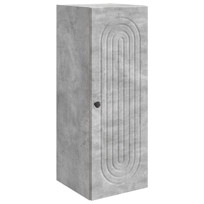 Wall-Mounted Cabinet Concrete Grey 33 x 34.5 x 90 cm
