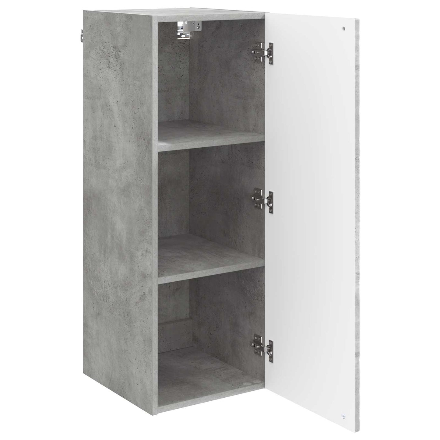 Wall-Mounted Cabinet Concrete Grey 33 x 34.5 x 90 cm