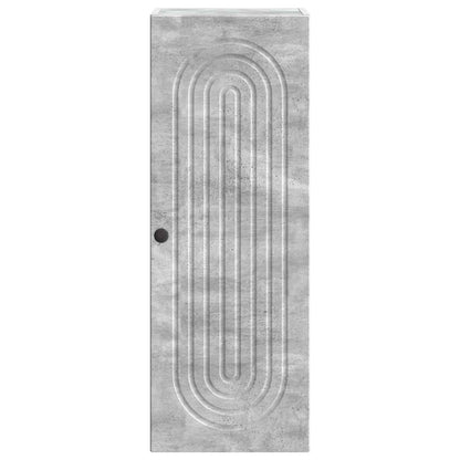 Wall-Mounted Cabinet Concrete Grey 33 x 34.5 x 90 cm