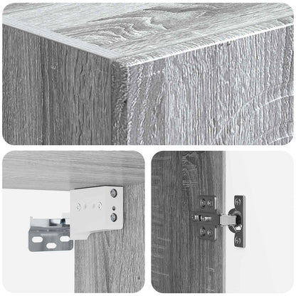 Wall-Mounted Cabinet Grey Sonoma 33 x 34.5 x 90 cm
