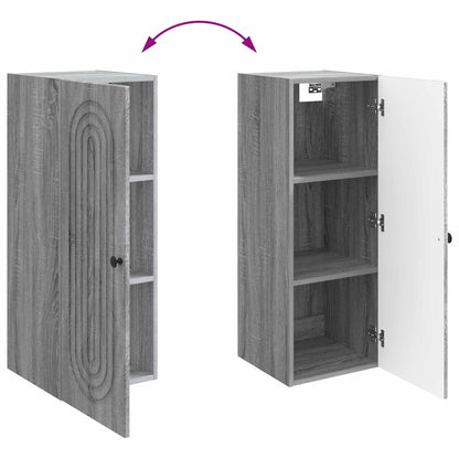 Wall-Mounted Cabinet Grey Sonoma 33 x 34.5 x 90 cm