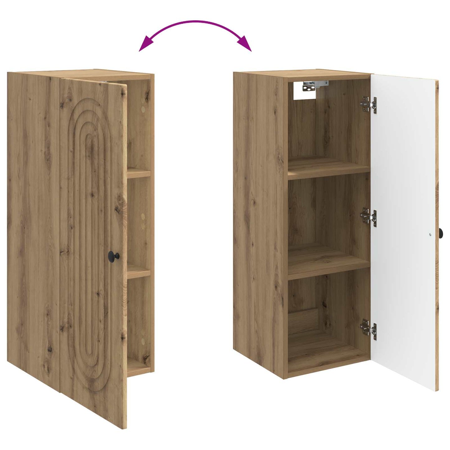 Wall-Mounted Cabinet Artisan Oak 33 x 34.5 x 90 cm