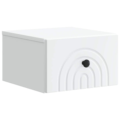 Wall-Mounted Bedside Cabinet 2 pcs White 33 x 34.5 x 20 cm