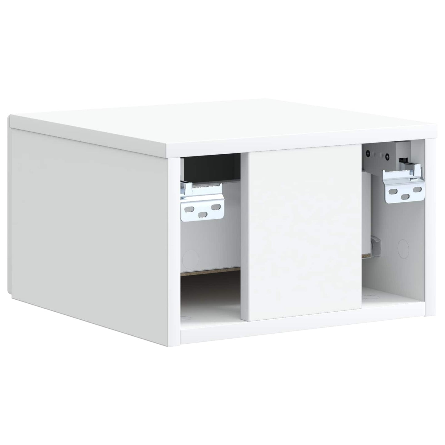 Wall-Mounted Bedside Cabinet 2 pcs White 33 x 34.5 x 20 cm