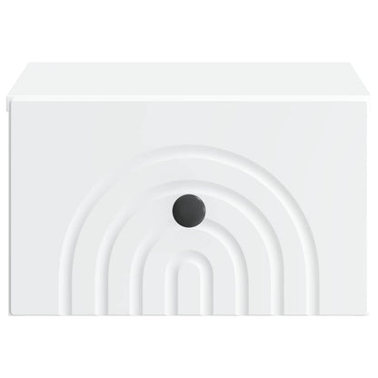 Wall-Mounted Bedside Cabinet 2 pcs White 33 x 34.5 x 20 cm
