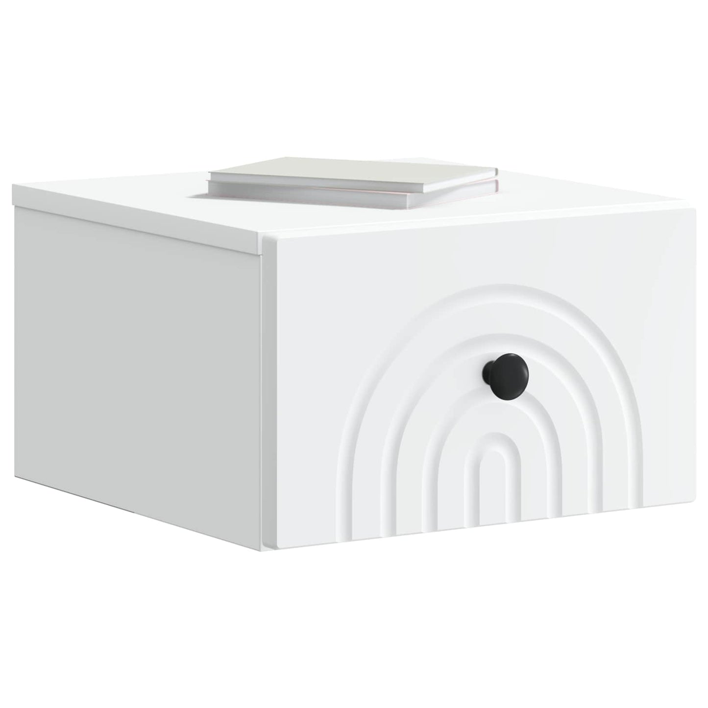 Wall-Mounted Bedside Cabinet 2 pcs White 33 x 34.5 x 20 cm