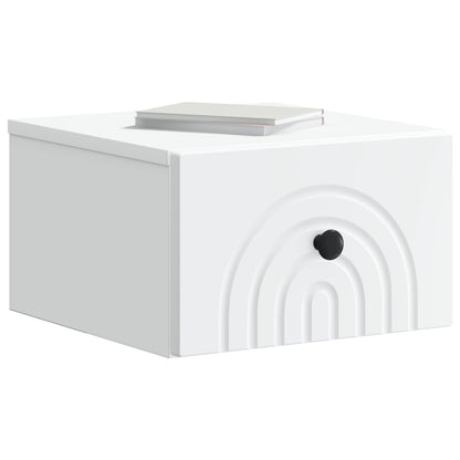 Wall-Mounted Bedside Cabinet 2 pcs White 33 x 34.5 x 20 cm