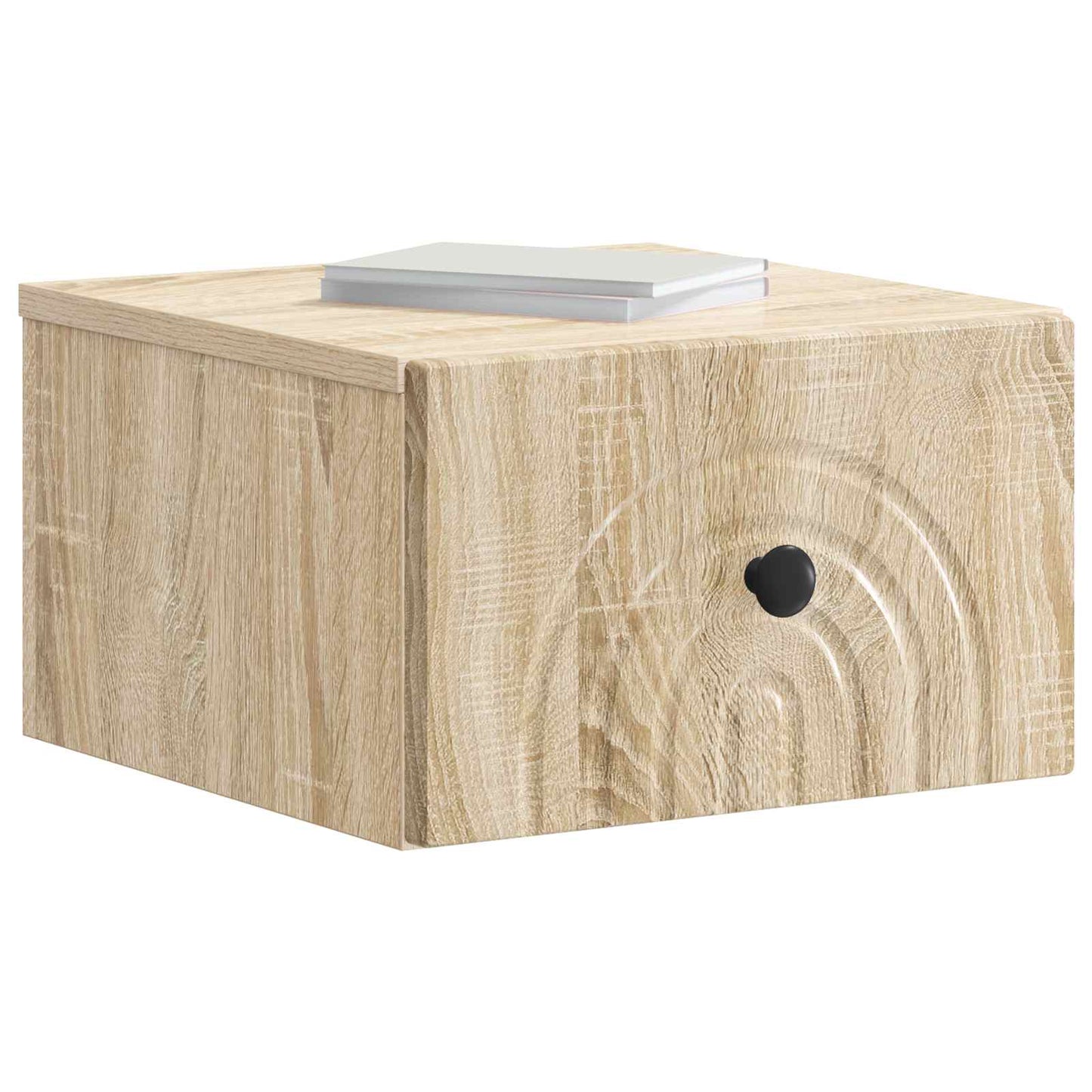 Wall-Mounted Bedside Cabinet 2 pcs Sonoma Oak 33 x 34.5 x 20 cm