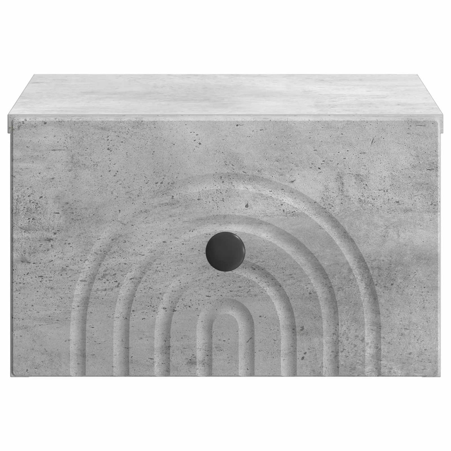Wall-Mounted Bedside Cabinet with Drawer 2 pcs Concrete Grey