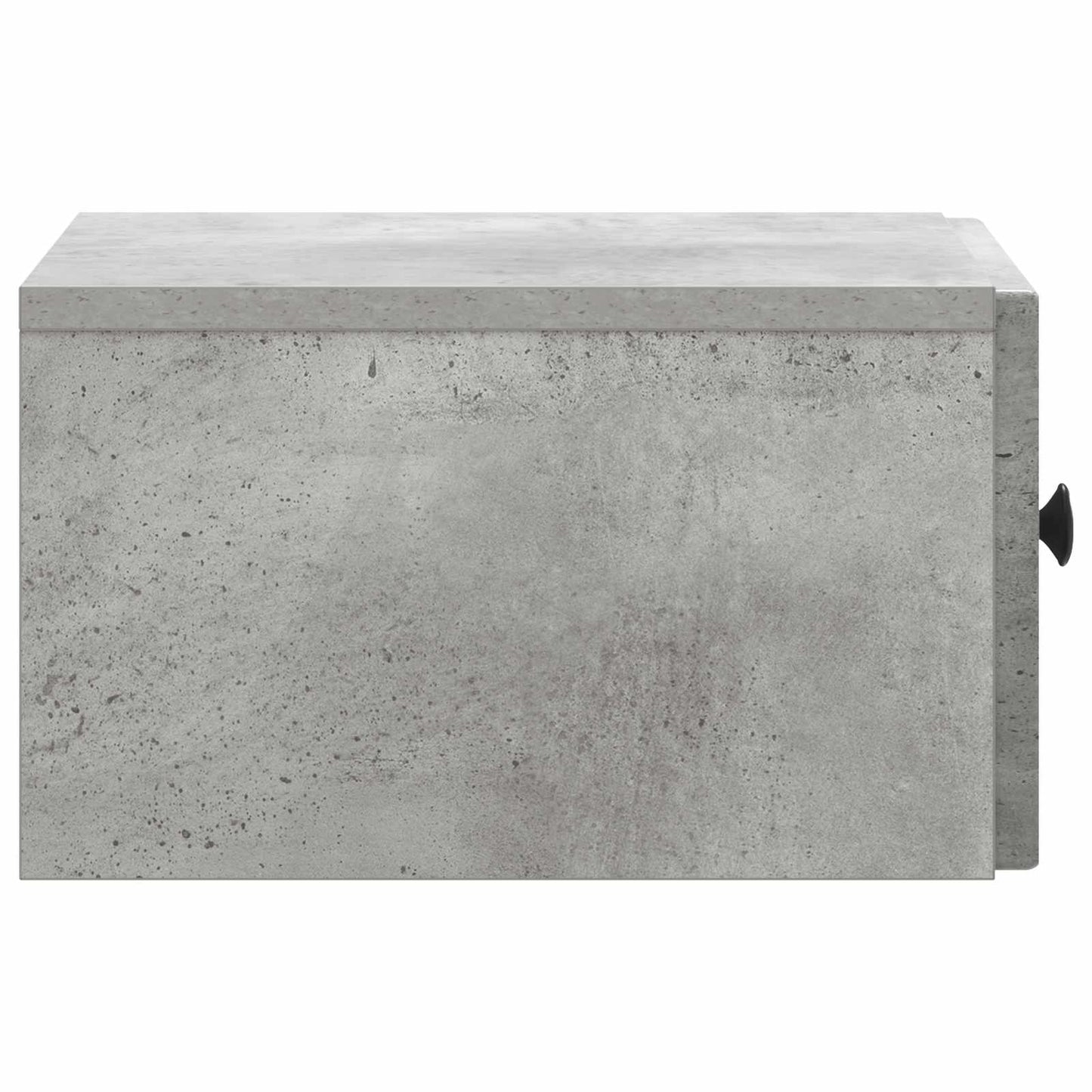 Wall-Mounted Bedside Cabinet with Drawer 2 pcs Concrete Grey