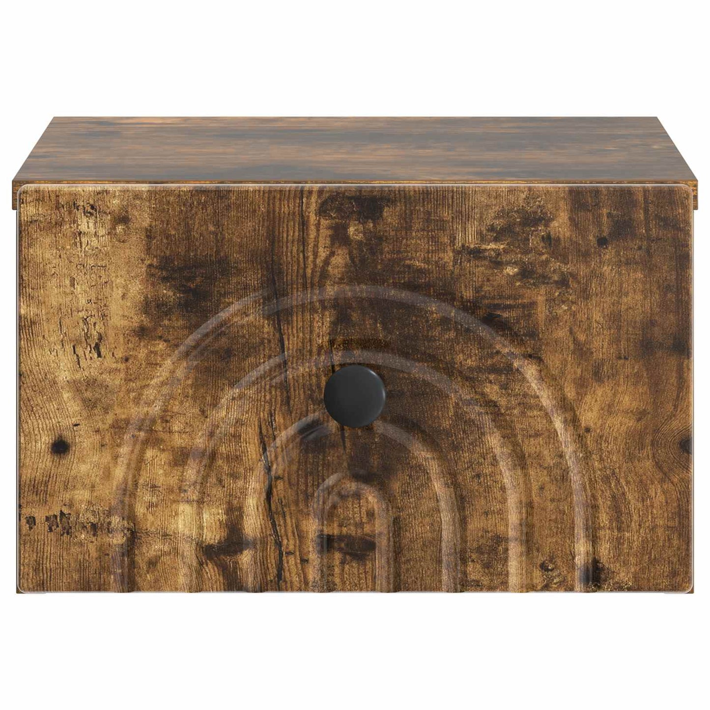 Wall-Mounted Bedside Cabinet Smoked Oak 33 x 34.5 x 20 cm