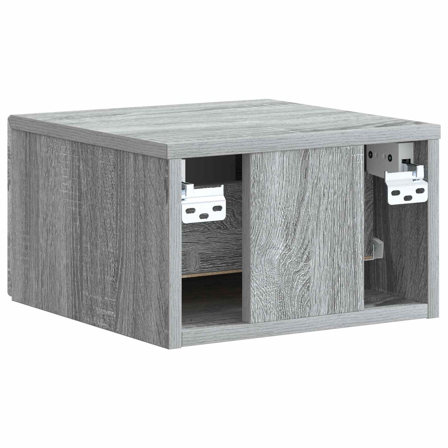 Wall-Mounted Bedside Cabinet 2 pcs Grey Sonoma Engineered Wood