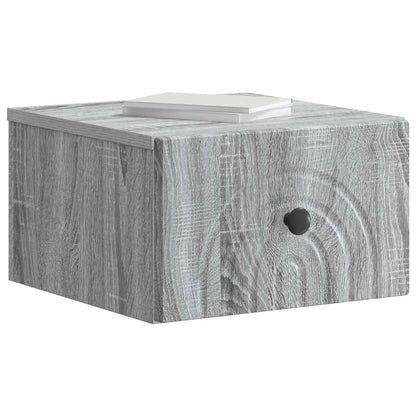 Wall-Mounted Bedside Cabinet 2 pcs Grey Sonoma Engineered Wood