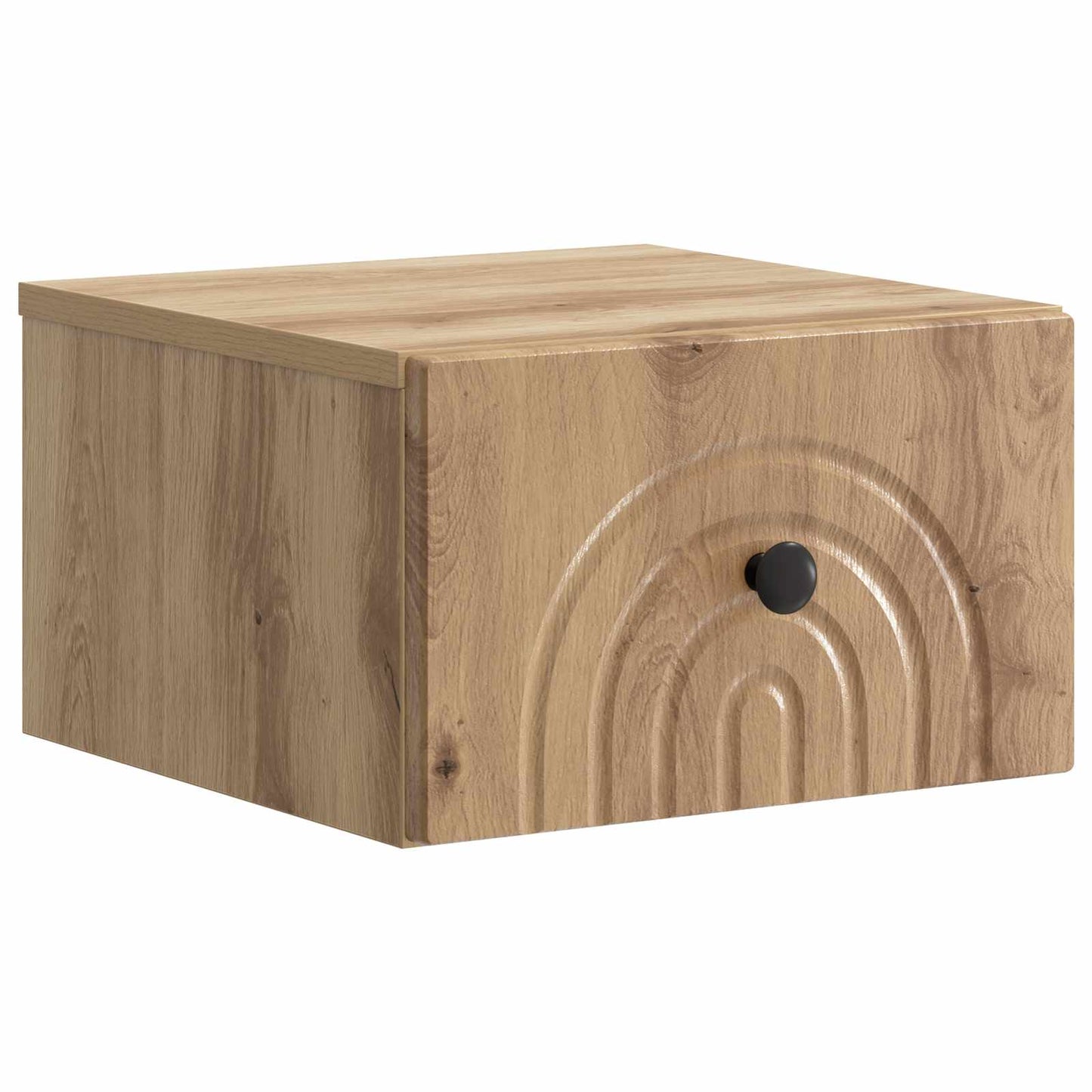 Wall-Mounted Bedside Cabinet 2 pcs Artisan Oak Engineered Wood