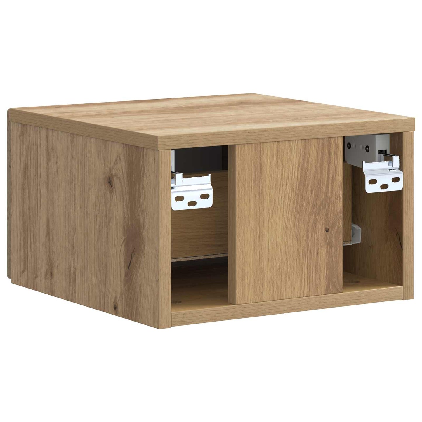 Wall-Mounted Bedside Cabinet 2 pcs Artisan Oak Engineered Wood